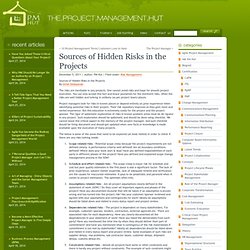 Sources of Hidden Risks in the Projects