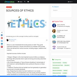 SOURCES OF ETHICS