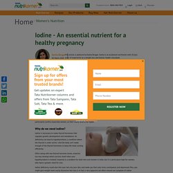 Iodine for Healthy Pregnancy - TATA Nutrikorner