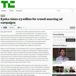 Eyeka raises €3 million for crowd-sourcing ad campaigns