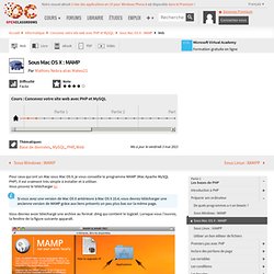 Sous Mac OS X : MAMP - PHP - Général (PHP)