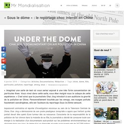 « Sous le dôme » : le reportage choc interdit en Chine