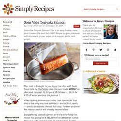 Sous Vide Teriyaki Salmon (Easy Freezer Meal!)