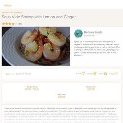 Sous Vide Shrimp with Lemon and Ginger