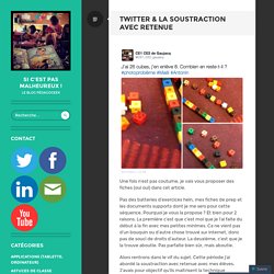 Twitter & la soustraction avec retenue