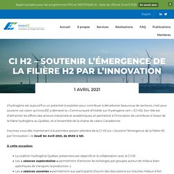 CI H2 - Soutenir l’émergence de la filière H2 par l'innovation
