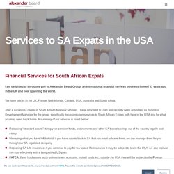 South African Expats in USA - SA Expats in USA