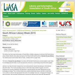 South African Library Week 2015