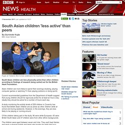 South Asian children 'less active' than peers