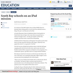 South Bay schools on an iPad mission