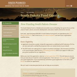 South Dakota Fund Grants