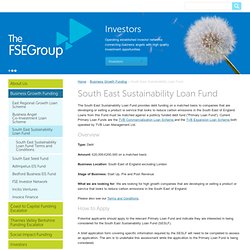 South East Sustainability Loan Fund
