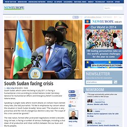 South Sudan facing crisis