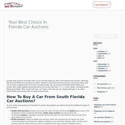 Best South Florida Car Auctions