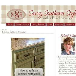 Savvy Southern Style: Kitchen Cabinets Tutorial