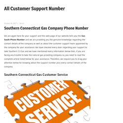 Southern Connecticut Gas Company Phone Number