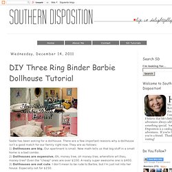 DIY Three Ring Binder Barbie Dollhouse Tutorial