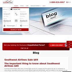 Southwest Airlines Sale $69