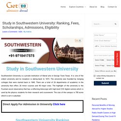 Study Law in Southwestern University