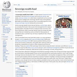 Sovereign wealth fund