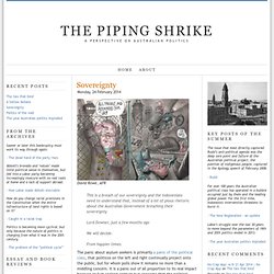 Piping Shrike Sovereignty :The Piping Shrike
