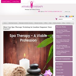 Spa Therapy Training in London