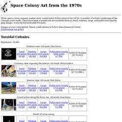 Space Colony Artwork 1970s