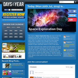 Space Exploration Day - 20th Jul, 2015
