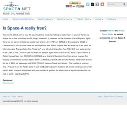 Is Space-A really free?