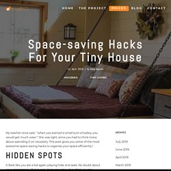 Space-saving hacks for your Tiny House - HouzEKO