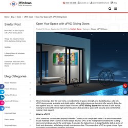 Open Your Space with uPVC Sliding Doors