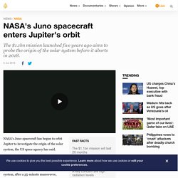 NASA's Juno spacecraft enters Jupiter's orbit
