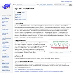 Spaced Repetition - EduTech Wiki
