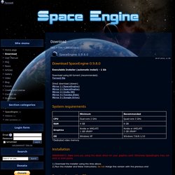 0.9.8.0 - SpaceEngine - Download - Space Engine