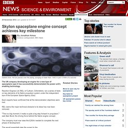 Skylon spaceplane engine concept achieves key milestone