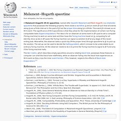 Malament–Hogarth spacetime
