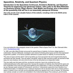 Spacetime Continuum - Einstein's Relativity, Space, Time, Quantum Gravity, and Quantum Physics