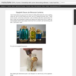 Spaghetti Sauce Jar Moroccan Lanterns