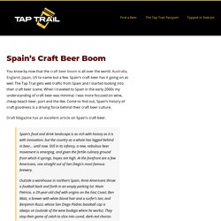 Spain’s Craft Beer Boom – Tap Trail