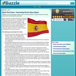Spain Fun Facts - Interesting Facts About Spain
