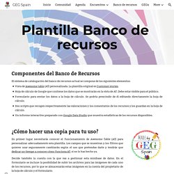 GEG Spain - Plantilla Banco de recursos