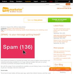 [SPAM] –Is your message getting heard?