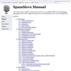 SpamSieve Manual