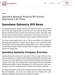 Spandana Sphoorty Financial IPO overall Subscribed 1.05 Times