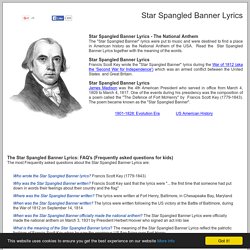 Star Spangled Banner Lyrics and Meaning ***