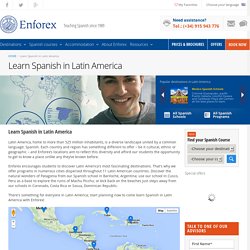 Learn Spanish in Latin America, South & Central America & Caribbean