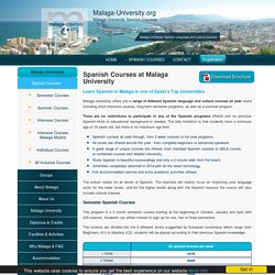 Learn Spanish in Malaga - Spanish Courses at Malaga University
