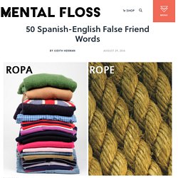 50 Spanish-English False Friend Words