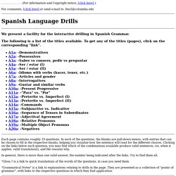 Spanish Language Drill