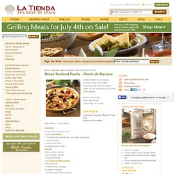 Spanish Recipes from LaTienda.com: Paella de Mariscos - Mixed Seafood Paella